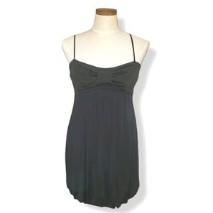 Wet Seal LBD Empire Waist Bubble Hem Mini Dress M